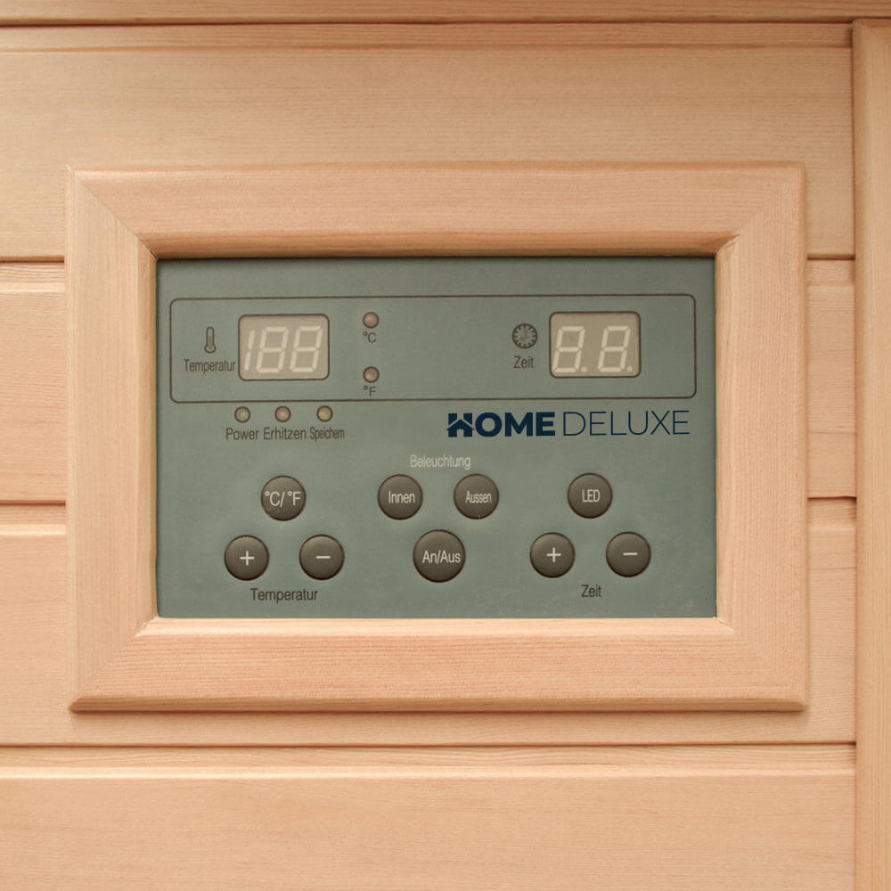 Infrared Sauna Cabin REDSUN M – 2 Person Premium Wellness Edition